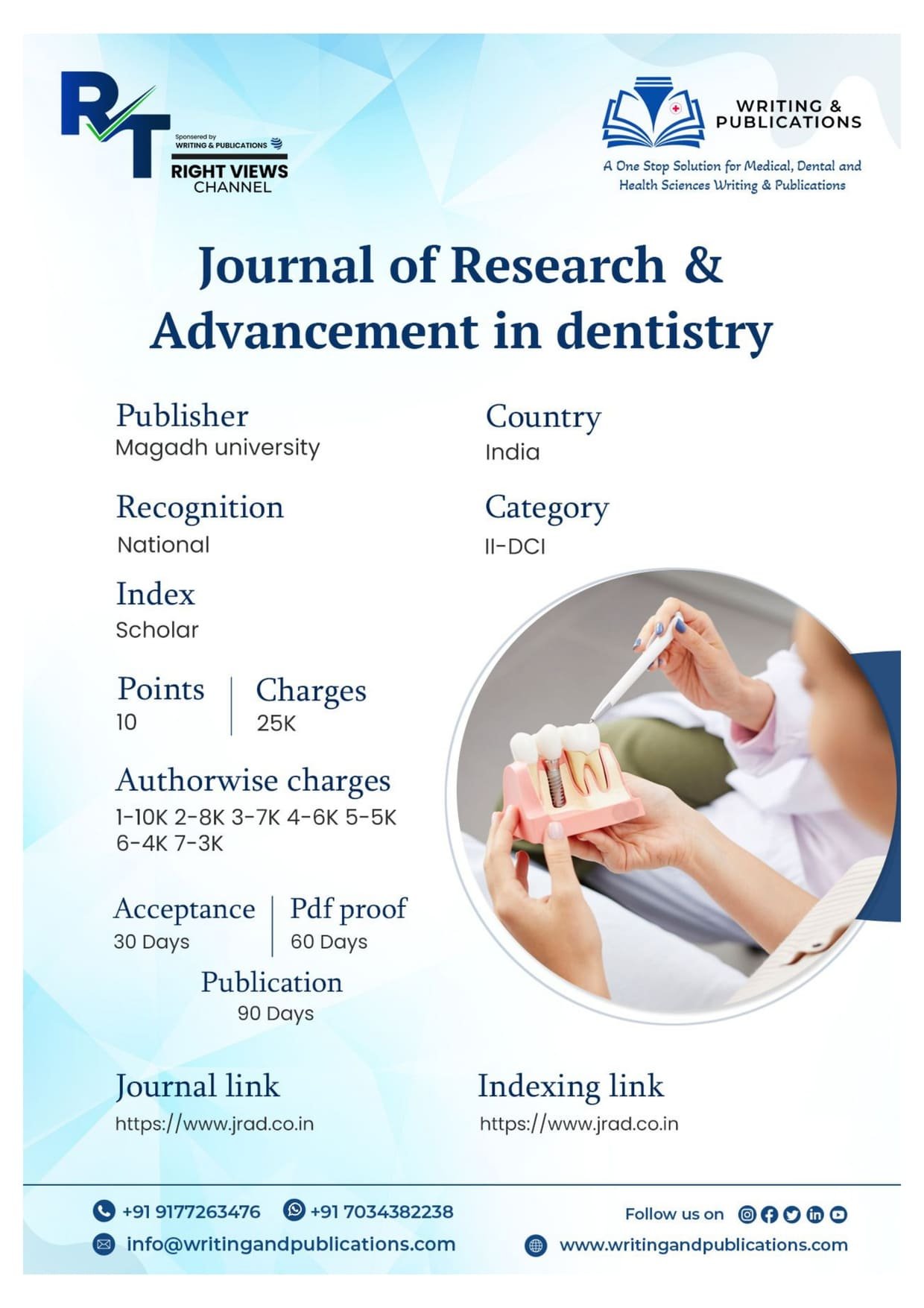 Journal of Research & Advancement in Dentistry